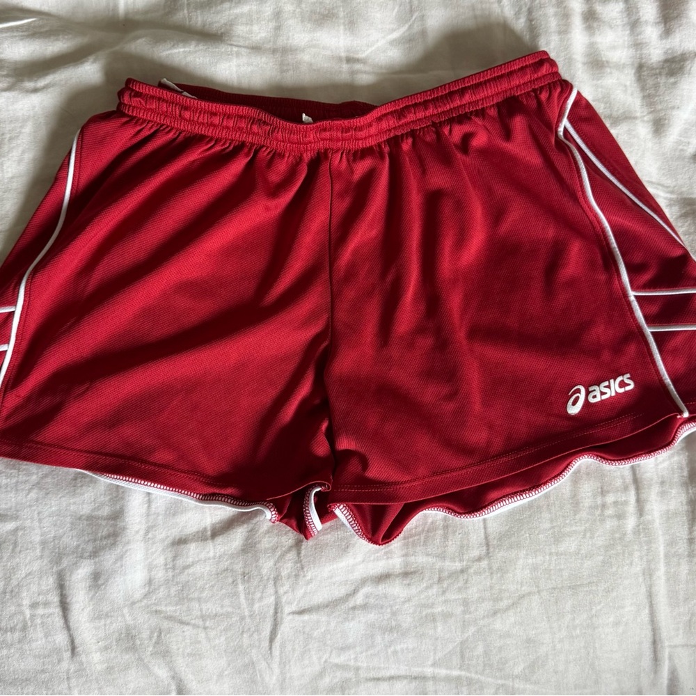 ASICS Women's Red Athletic Shorts